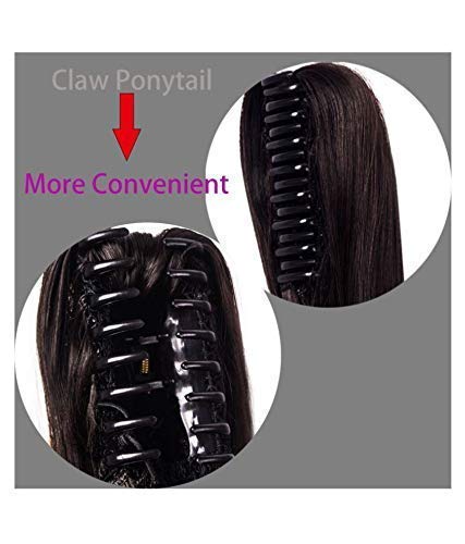 Divine Brown Wavy Ponytail Hair Extension - 22" with Claw Clip