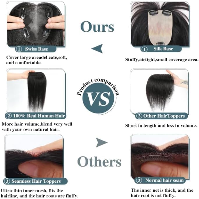 DAZZ LOOK® 4x4 Coverage Hair Extension - Brown