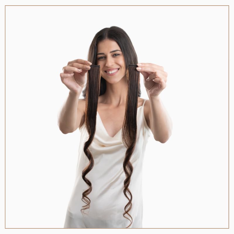 Mocha Magic Clip-In Color Streaks - 10 Inch Human Hair Extensions Set