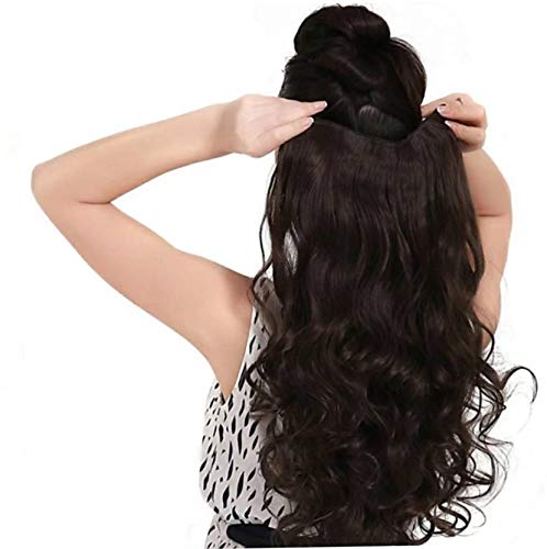 Brown Wavy Hair Extensions - 24 Inch by Pema