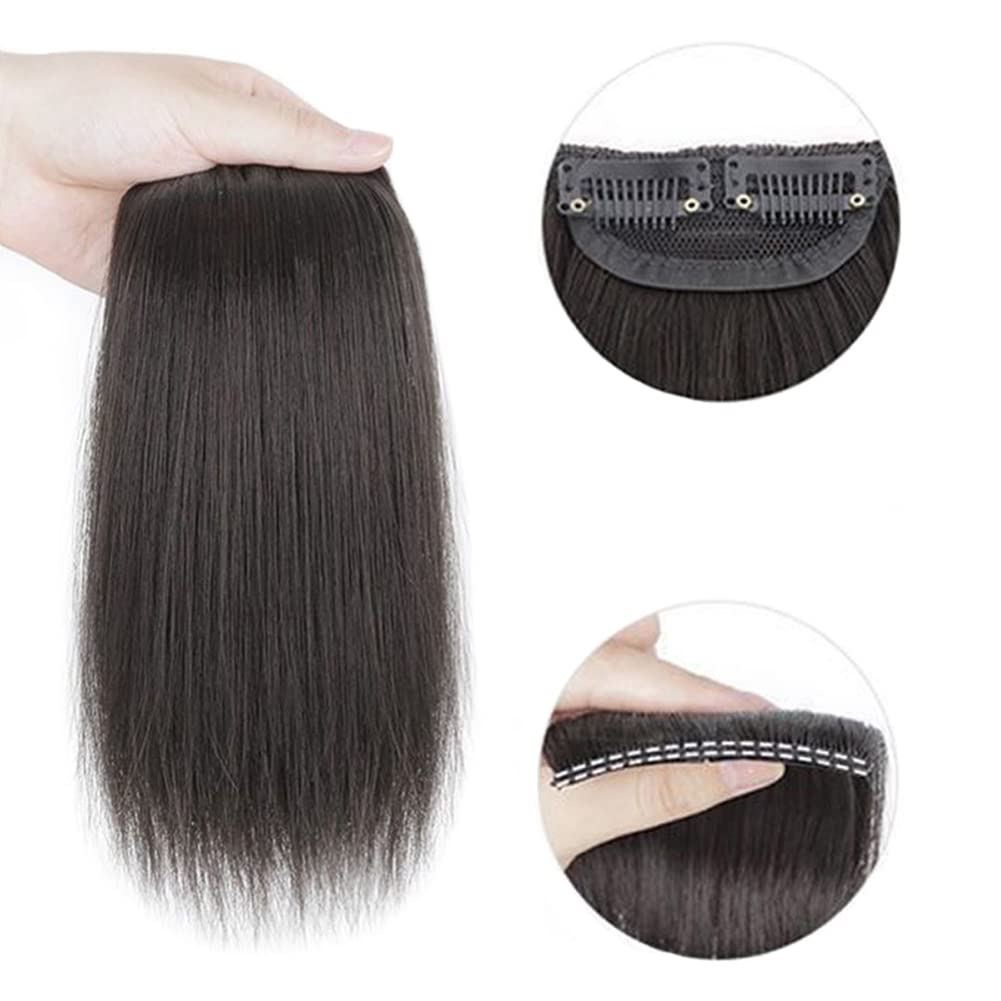 Invisible Clip-In Hair Extension - Natural Black Human Hair for Thinning Hair