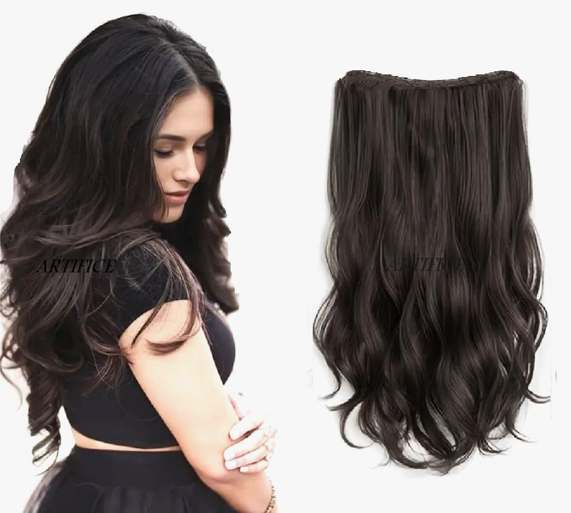 Artifice® Luxe Curly Hair Extension Set - 24" Natural Black (5 Clips)