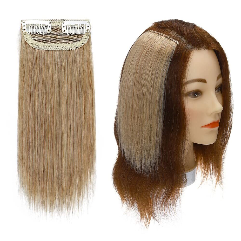 CADENZAHAIR Remy Straight Side Bangs - 2-Clip Blonde Hair Extensions