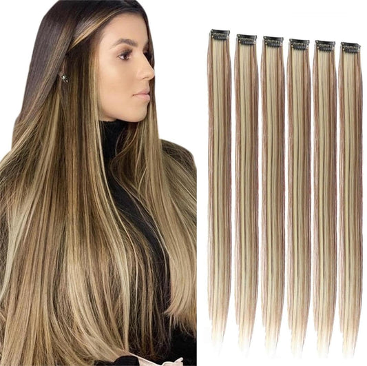 Creamily Instant Length Brown Hair Extensions - Synthetic Clip-In Collection