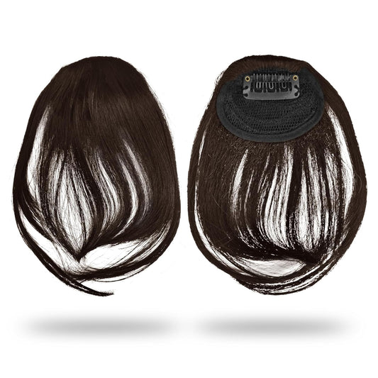 Sanas Instant Clip-On Bangs - Natural Brown Hair Extension